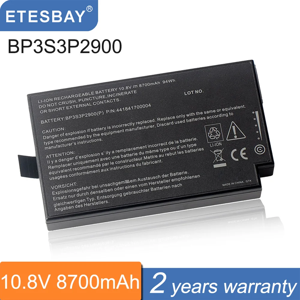 Batteria Per Laptop Etesbay Bp3S3P2900 8700Mah Per Getac B300 B300X Rugged Muslimex (S) 441841700004 4418144000490 441841700004