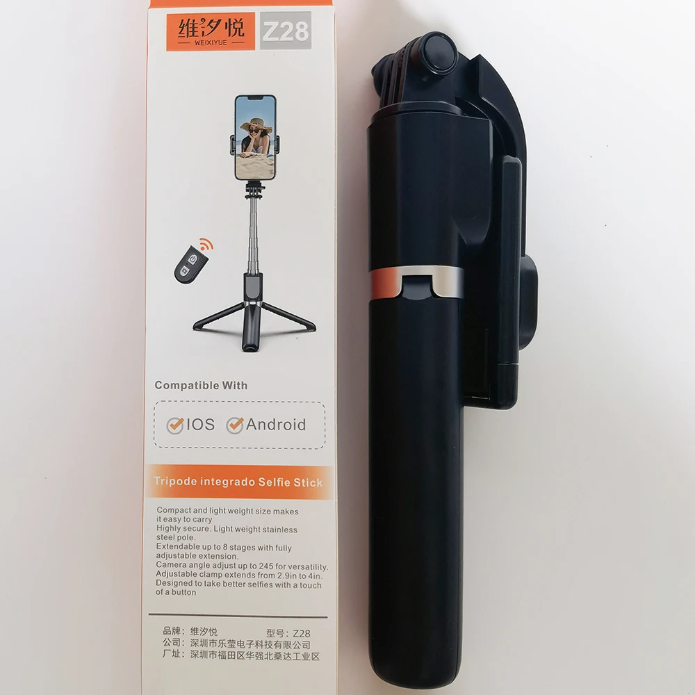 Z28 Bluetooth Remote Extendable Tripod For IPhone Mobile Phone Live Streaming Phone Selfie Stand