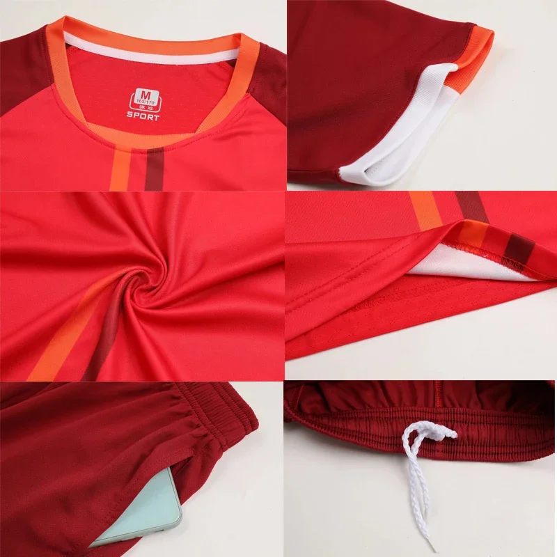 Soccer Jersey Set for Men Kids Personalized Boy Soccer Jersey Set 2 Piece Team Club Training Football Uniform