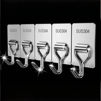 304 Stainless Steel Towel Hooks 1
