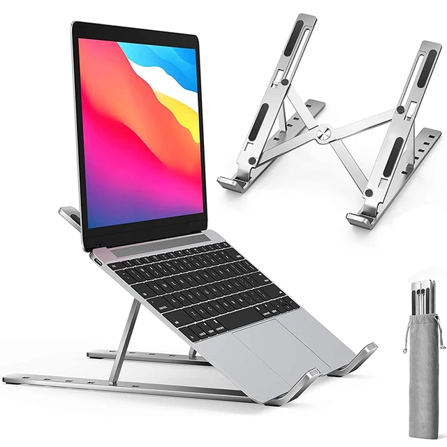 Support d'ordinateur Portable en alliage d'aluminium, réglable et pliable, pour ordinateur Portable, support de levage et de refroidissement, antidérapant 1