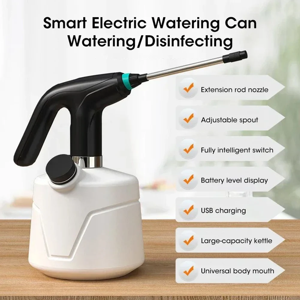 Portable Electric Garden Sprayer Watering Can with Adjustable Nozzle