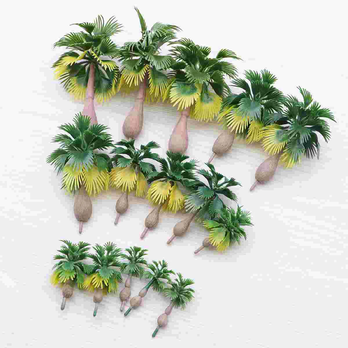 

Model Train Palm Trees Tropical Forest Landscape Train Railroad Architecture Diorama Tree Decor Artificial Plant Accessory