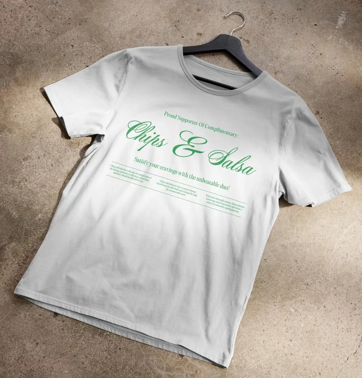 

Pround Supporter of Complimentary Chips and Salsa Slogan Women T-shirt New Hot Sale Outdoor Simple Casual Female Shirt