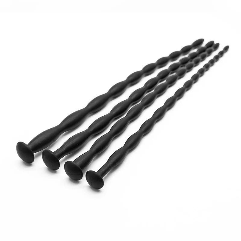 Dilatateur de cathéter urétral en Silicone, Stimulation des yeux de cheval, Masturbation, jeu pour adultes, jouets sexuels pour hommes, prise sonore Gay_voghion.com