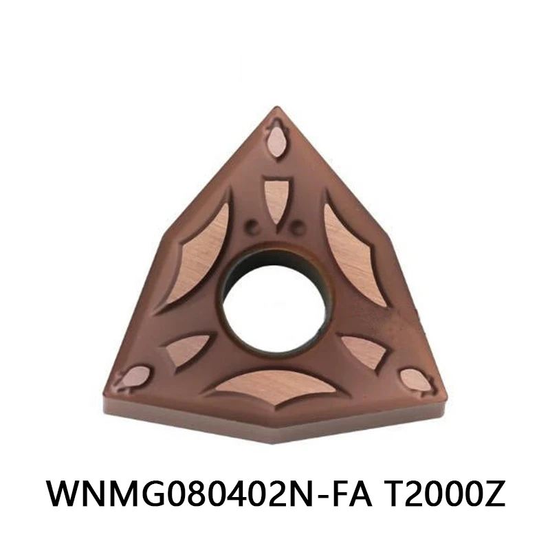 

Original 10pcs/box Turning Tool Lathe Cutter CNC Tools WNMG Cutting 080402 WNMG080402 WNMG080402N-FA FA T2000Z Carbide Inserts