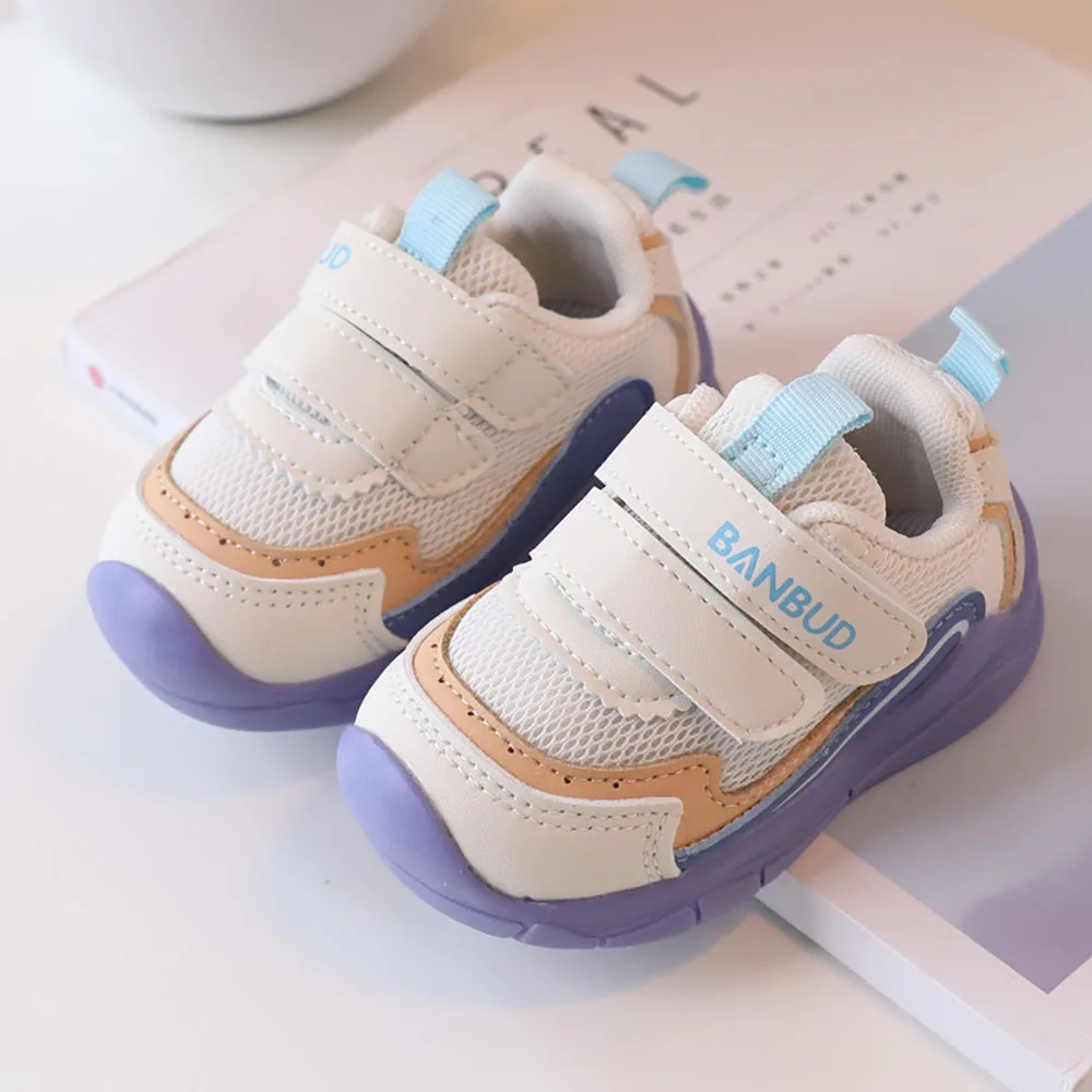 

Эргономичная обувь для малышей, Нескользящие кроссовки на мягкой подошве для девочек 0-3 лет, детские спортивные кроссовки, обувь для первых шагов