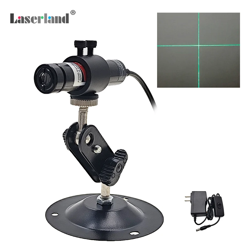 Green Laser Module Diode Cross Hair for Alignment Sawmill Wood Fabric Cutting Cutter 30mW