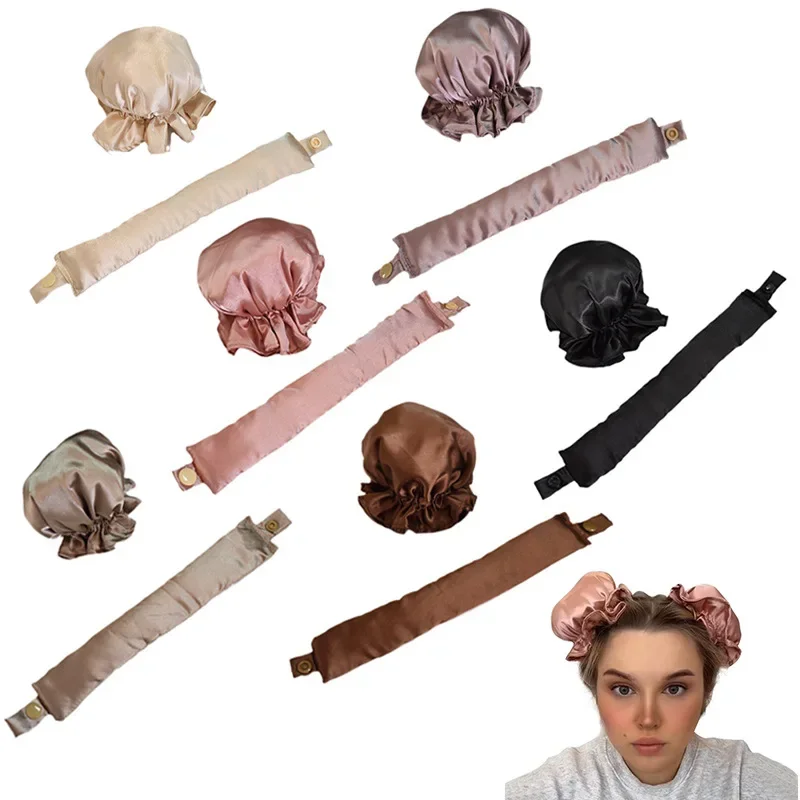 Silk Soft Heatless Hair Curlers – Effortless Overnight Curling Headband