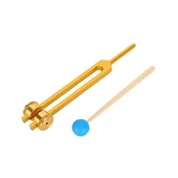 New Aluminum Alloy Tuning Forks,111Hz Tuning Fork with Hammers for Nervous System Testing Sound Healing Therapy,Gold 2