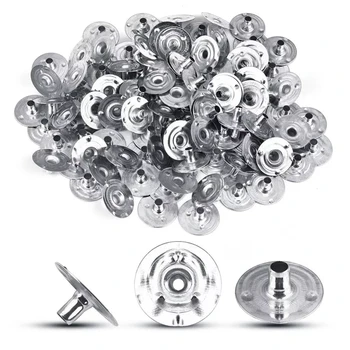 Ensemble d'onglets de bougies en métal, 100 pièces, onglets de support de Base, diamètre 12.2-20mm, fournitures de fabrication de bougies faites à la main 1