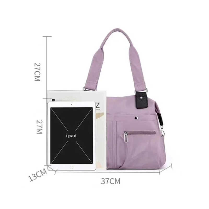 Tote Bag Handbag Shoulder Bag for Women Nylon Waterproof Large Capacity Shopping CrossBody Bag Ladies Messenger Bags Handbags - 6