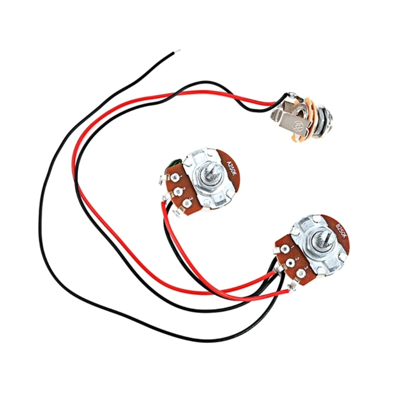 

yunyun 250K 1V1T Bass Wiring Harness Prewired Set 24mm Base Bass Wiring Circuit