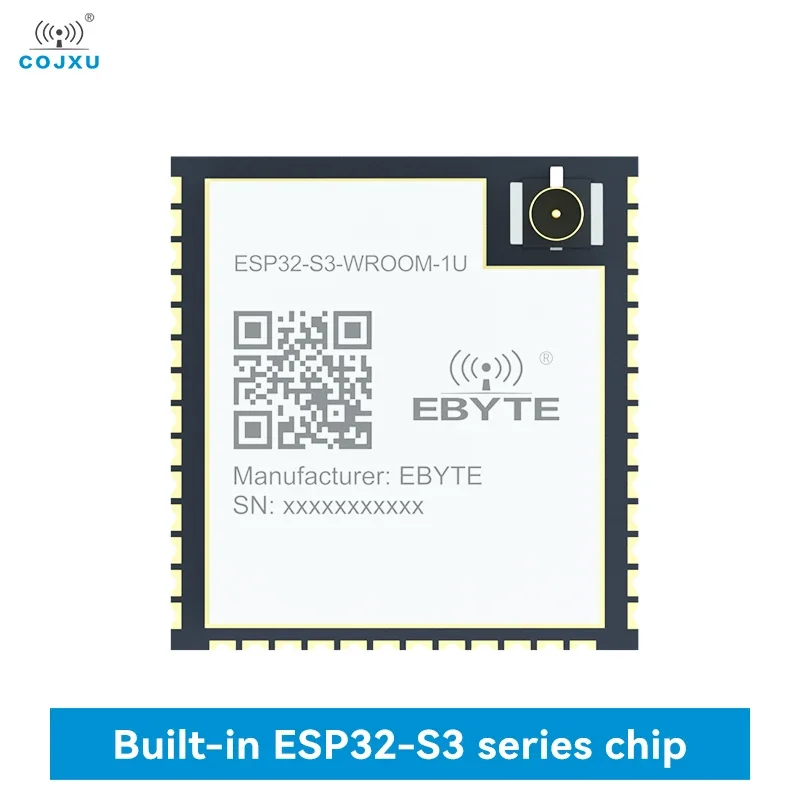 

ESP32-S3 Wifi Bluetooth Module CDEBYTE ESP32-S3-WROOM-1U ESP32 Dual Core Low Power Consumption IPEX 20dBm 200M Bluetooth Mesh