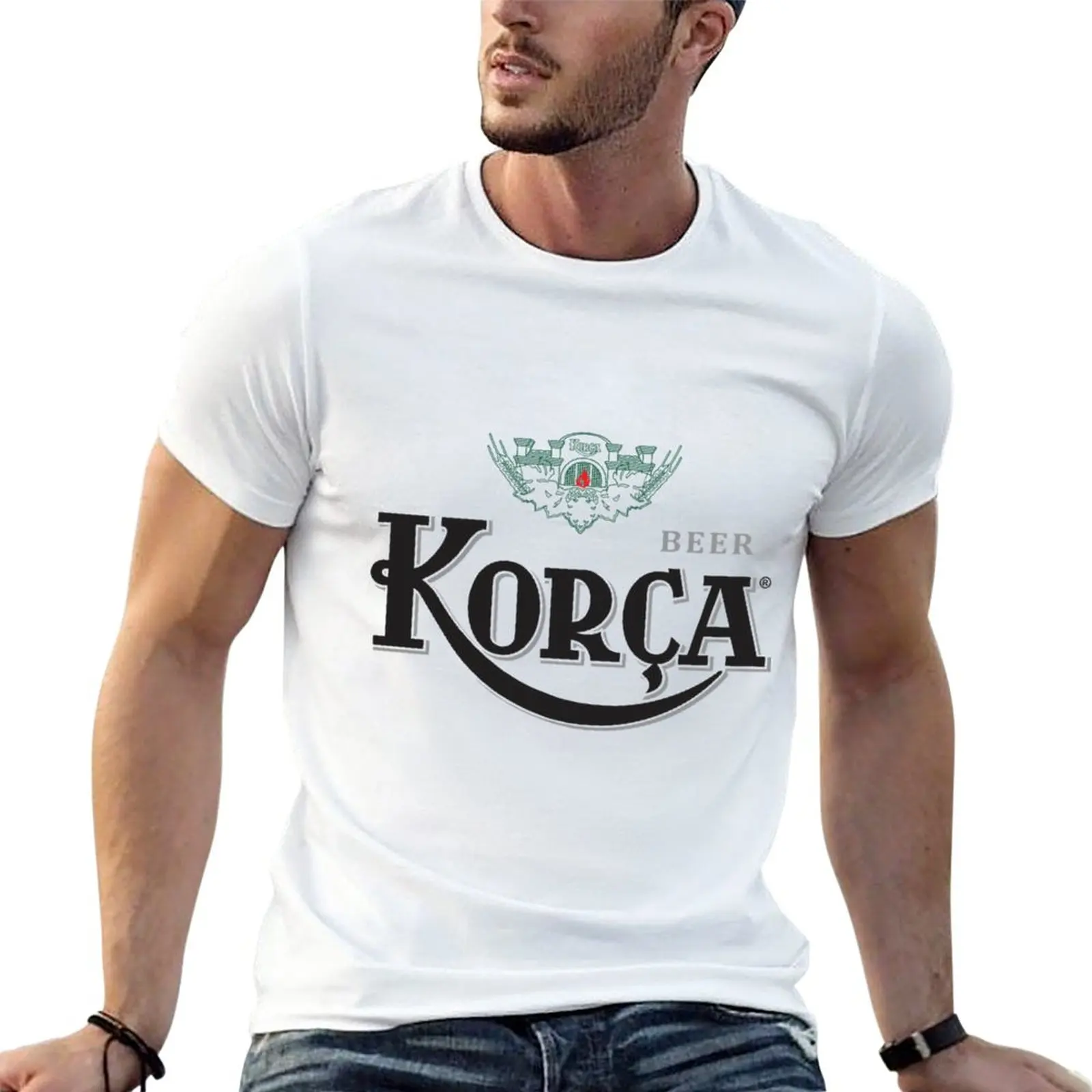 

New Copy of Birra Korca Classic Logo T-Shirt sweat shirt plus size t shirts graphic t shirt workout shirts for men
