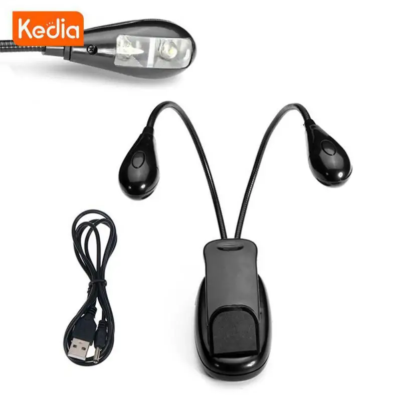 

Регулируемая лампа для чтения с прищепкой, лампа для защиты глаз, гибкая светодиодная подставка для музыки, подставка для книги, лампа для чтения