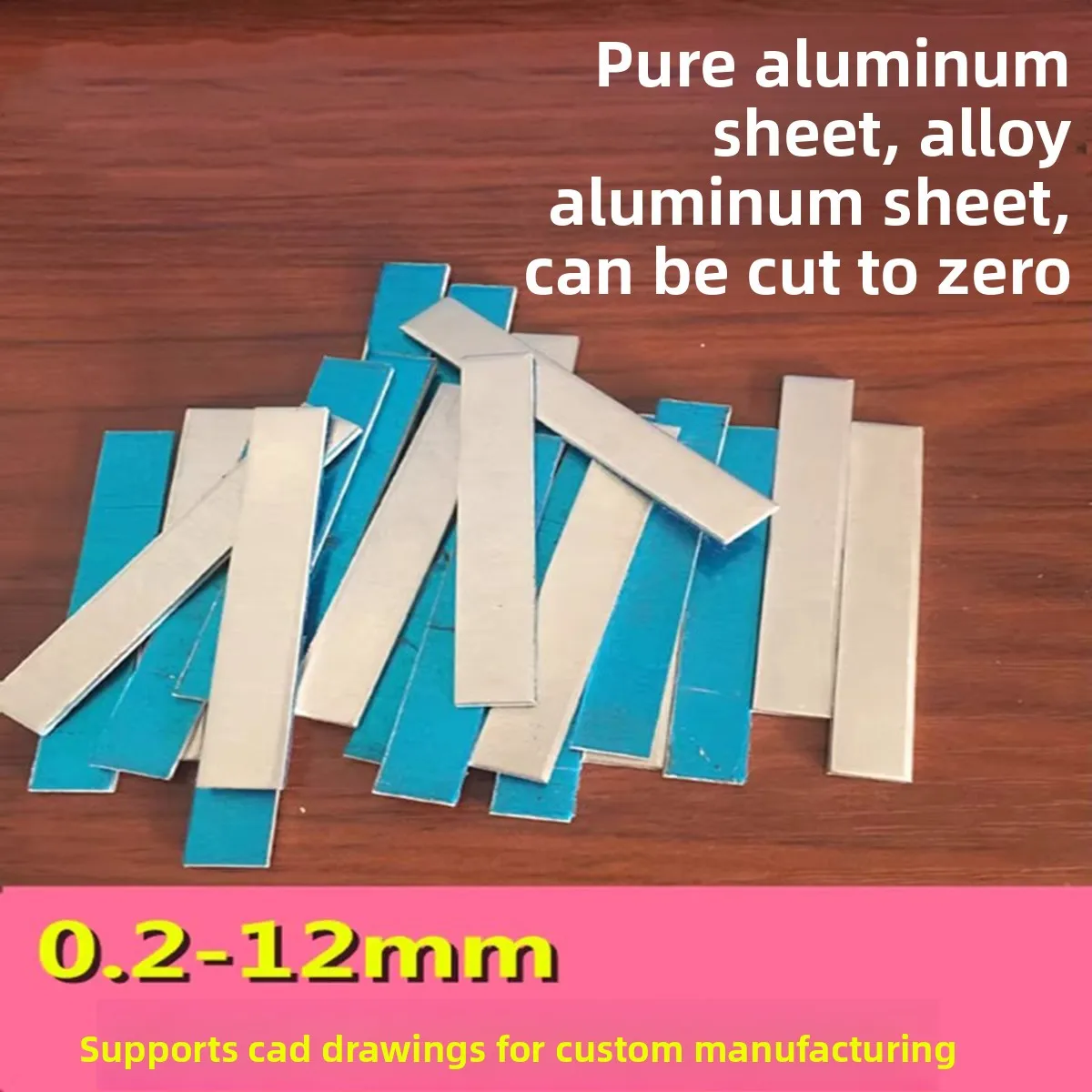 Bande D'Aluminium 1060 - Feuille Rouleau 1 Mètre Épaisseur 0.2 Mm Largeurs 10/15/20/50 Mm - Flexible, Anti-Corrosion Et Décoratif