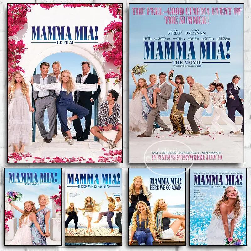 Mamma Mia! Poster Classic Tv Show Canvas Painting Hd Print Pictures For Bedroom Club Coffee Cinema Wall Home Decor Cuadros Gifts