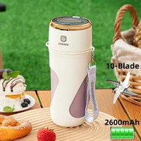 2024 New Portable Hand-held Juicer 10-leaf Blade Head Fast Juice Extraction 340ml Capacity Automatic Cleaning Wireless Juice Cup 1