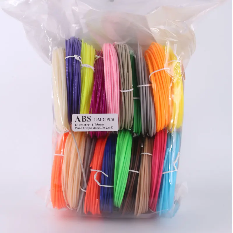 PLA / ABS / PCL Filament For 3D Pen 10/20/30 Rolls Diameter 1.75mm 30 Colors Plastic For 3D pen Color Does Not Repeat 3d printing pen filament