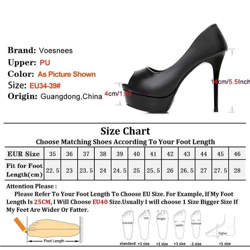 Sexy Peep Toe High Heels 14CM Stiletto Fashion Platform Office Career Spring Autumn Shoes For Women's Shallow Mouth Matte Pumps 5