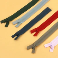 Fermetures éclair longues invisibles, 10 pièces, 3 #, noir, blanc, violet, orange, bobine de nylon, bricolage vêtements artisanat tailleur, accessoires de couture 4