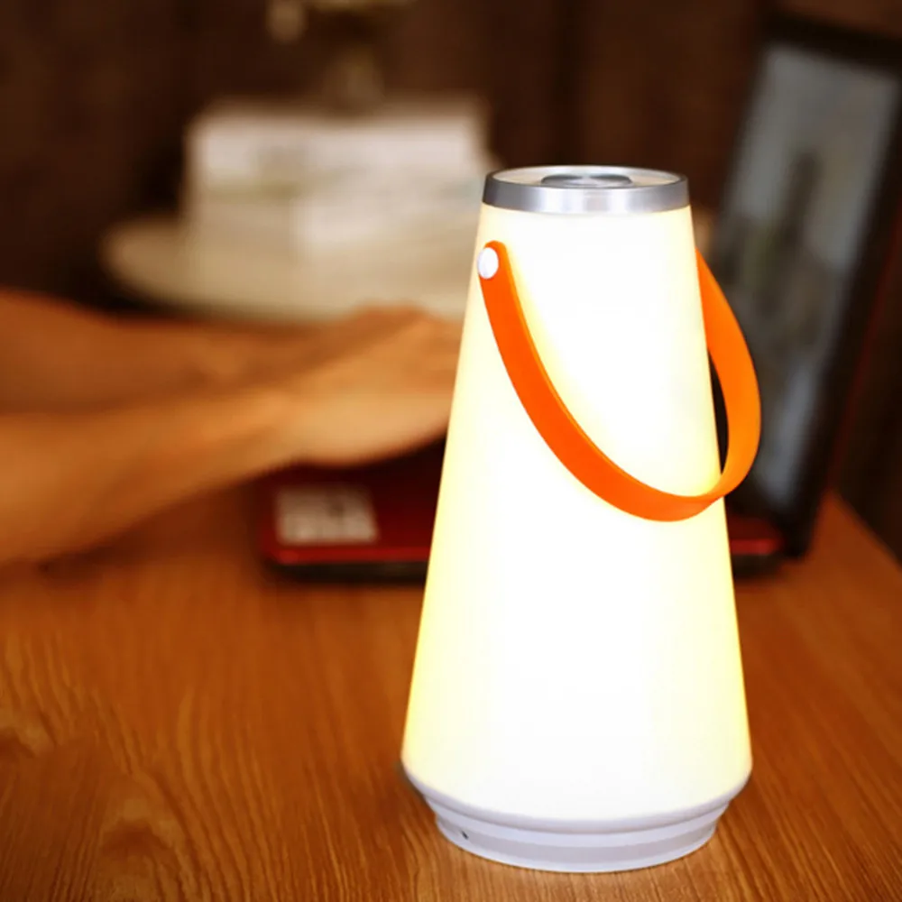 

Creative LED Night Light Home Table Lamp USB Rechargeable Portable Wireless Touch Switch Outdoor Camping Emergency Light Deco