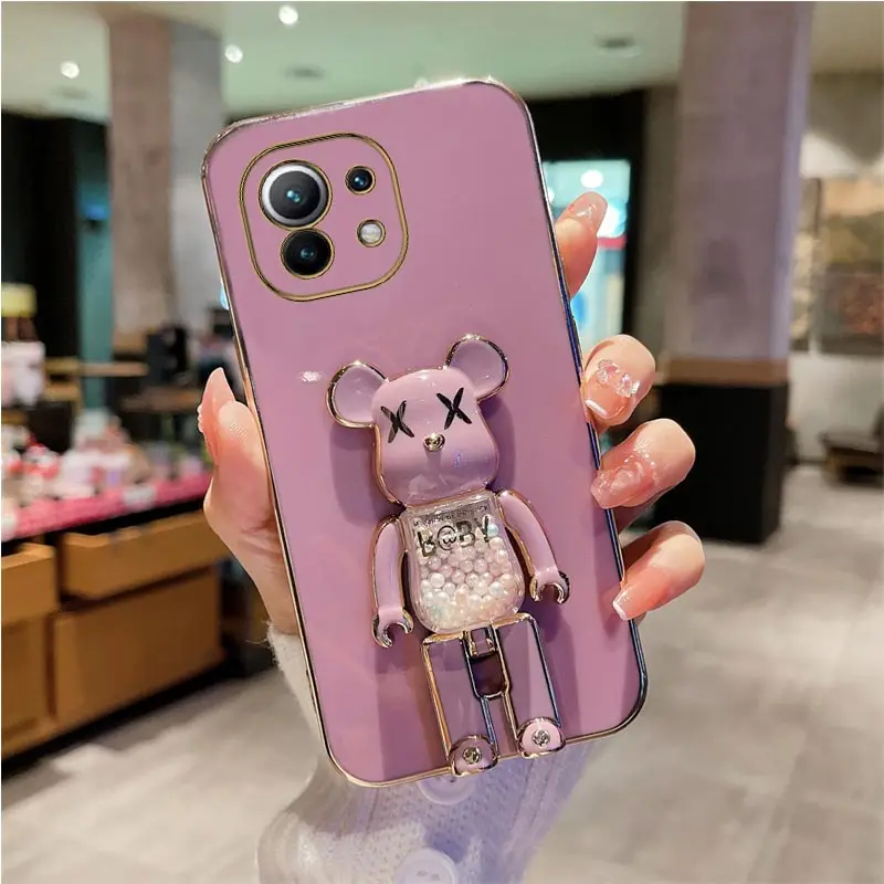 Étui de support de téléphone Quicksand Bear pour Xiaomi Mi 12 Ultra 12T 11T 13 11 Lite Note 10 Pro 8 9 10T 10S_voghion.com