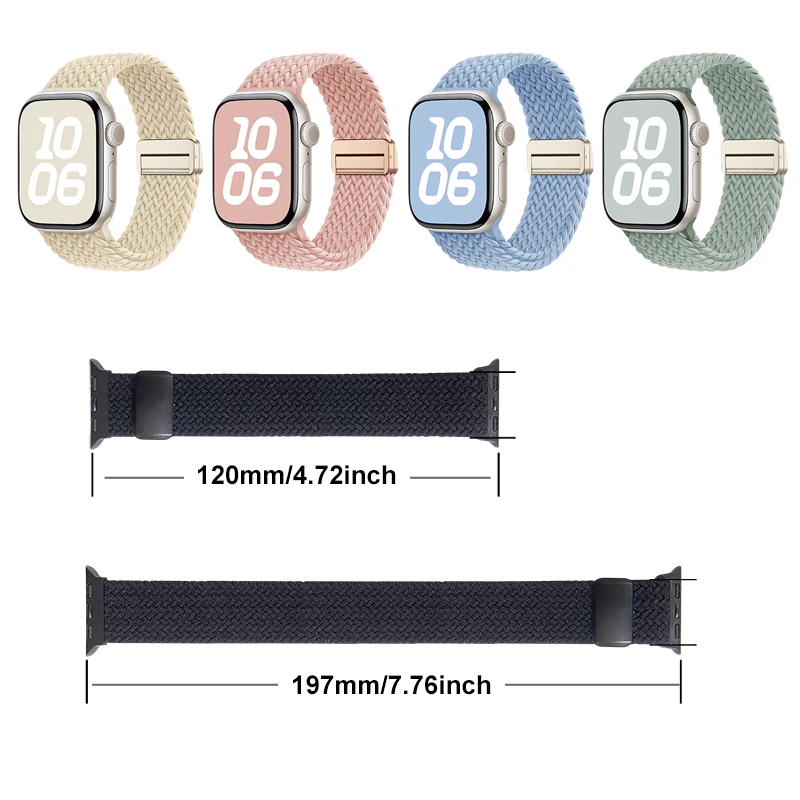 Magnetic Nylon Braided Watch Bracelet - Universal Fit