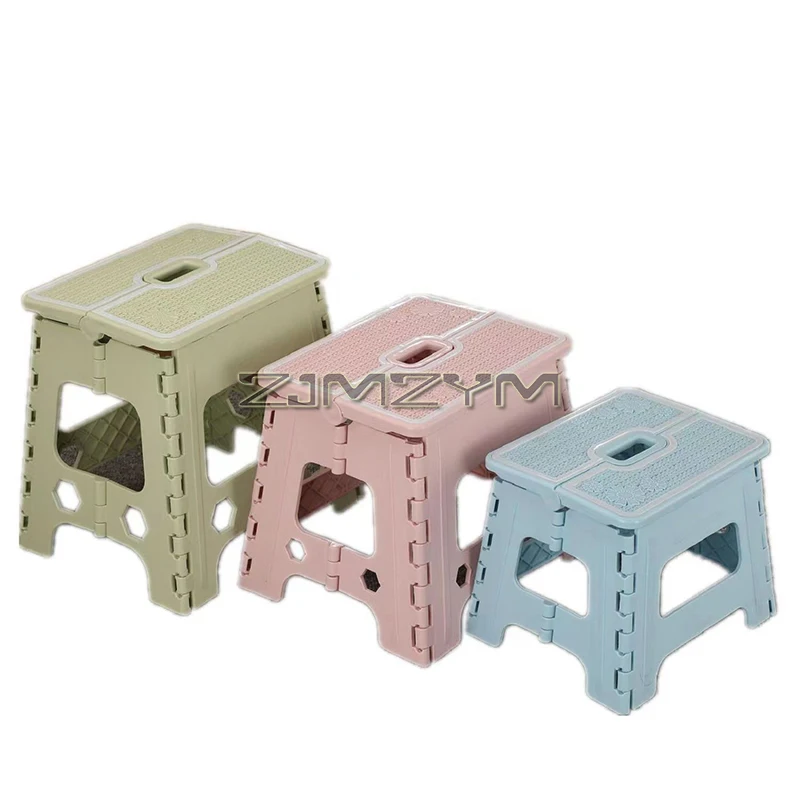 Home Folding Step Stool, Foot Stool with 20/22/25/30cm Height, Lightweight Plastic Foldable Step Stool for Kitchen, Bathroom