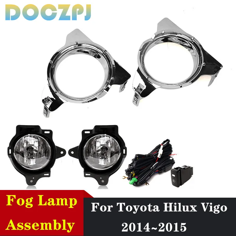 

Противотуманная фара в сборе для переднего бампера автомобиля TOYOTA HILUX VIGO 2014 2015 Foglight с комплектом обновления жгута проводов, 1 комплект