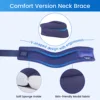 VELPEAU Neck Brace Soft and Adjustable Cervical Collar for Migraine, Snoozing and Pain Relif Neck Support for Women and Men 3
