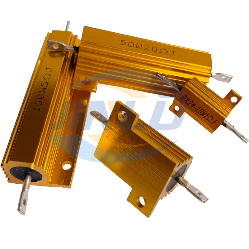 GEEKAA Resistori di Potenza con Involucro in Alluminio montati a Vite da 100 W, 25 Ohm, 2 Pezzi
