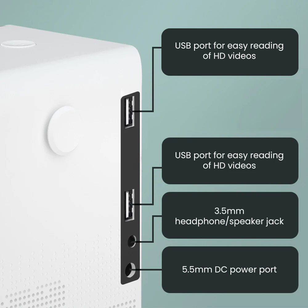 Projektor isobox X8 Android przenośne kino domowe kino 1080P HD wideo Bluetooth WiFi LED Beamer 4000 lumenów projektory