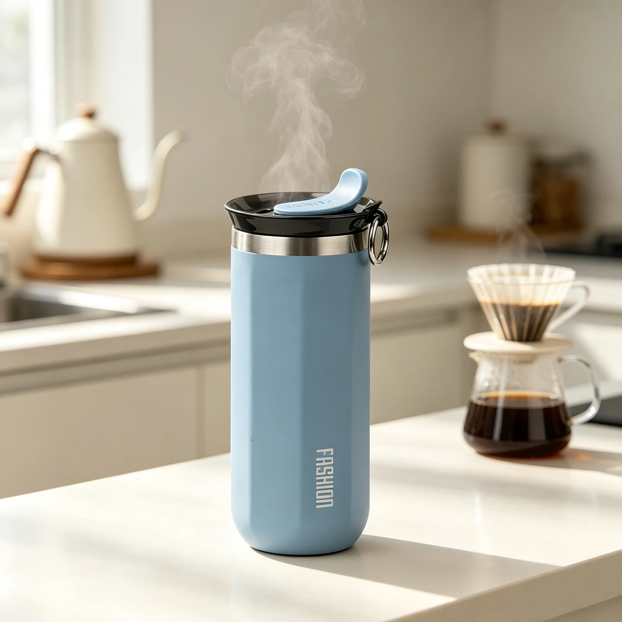 Stainless Steel Insulated Thermal Travel Mug - Leakproof Drinkware Tumbler