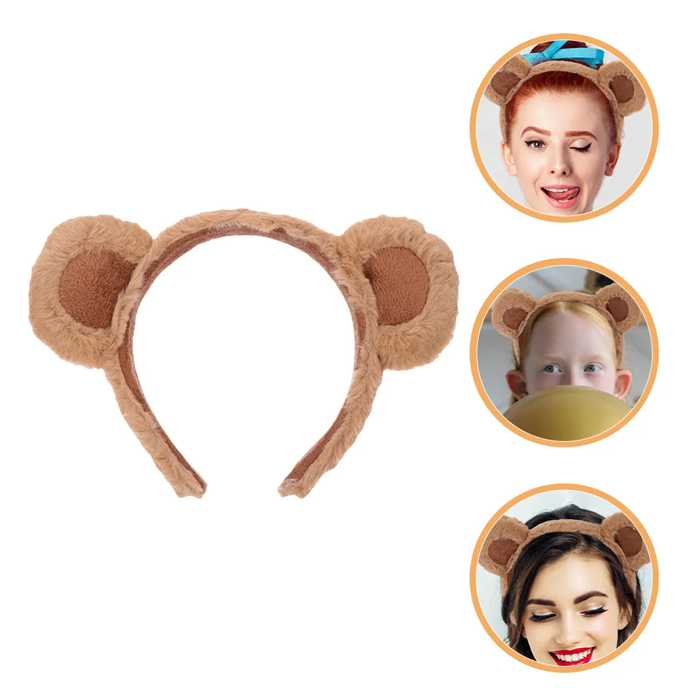 

4pcs Bear Ears Headbands Women Headband Fluffy Headband Party Cosplay Headband