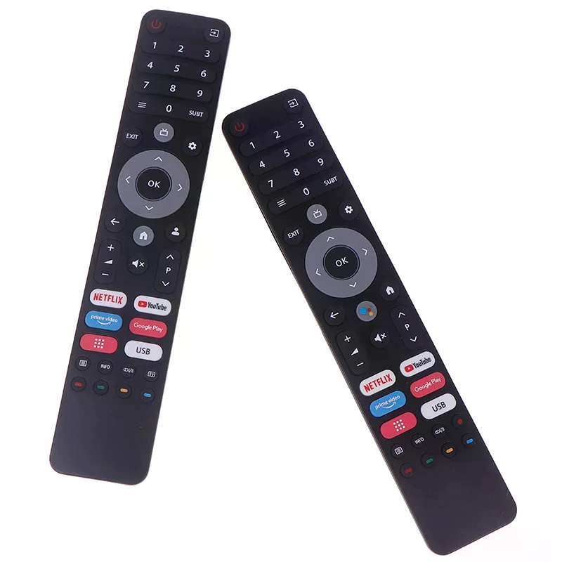 DEXP Viomi CHIQ용 블랙 범용 스마트 TV 리모컨 - 여러 모델용 스마트 LCD TV 리모컨