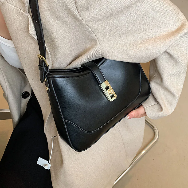 LEFTSIDE Saddle Shoulder Side Bags 2023 Winter Designer Trend Crossbody Bag  Small Leather Fashion Handbags and Purses