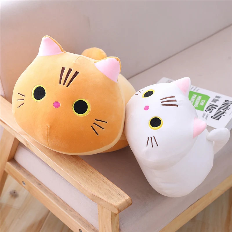 25cm Cute Soft Plush Cat Pillow Cushion Kawaii Stuffed Animal Cat Plush Toy for Children Doll Kids Girls Birthday Gift 2