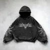 90s Angel New Sweatshirt Fashion Pattern Printed Cotton Pullover Hoodie Men Harajuku Hip Hop Retro Loose Couple Sweatshirt 4