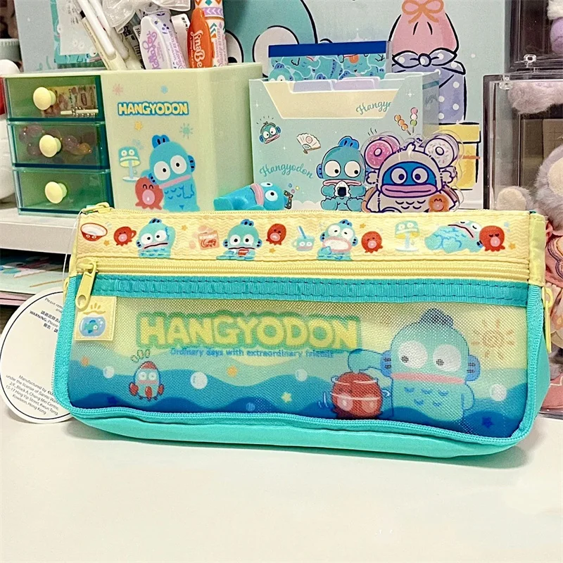 

Sanrio Hangyodon Pencil Case Kawaii Anime Cartoon School Supplies Student Stationery Storage Bag Pen Pouch Toys Girls Gifts