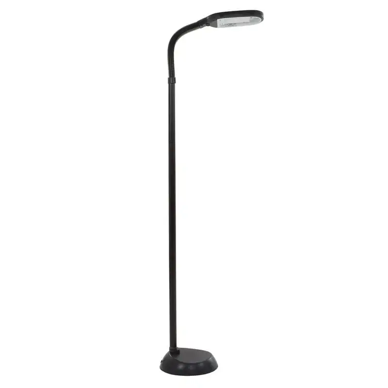 

5-Foot Sunlight Floor Lamp - Adjustable LED Reading Lamp and Room Decor for Modern Living Rooms, Bedrooms, and Offices (Black) b