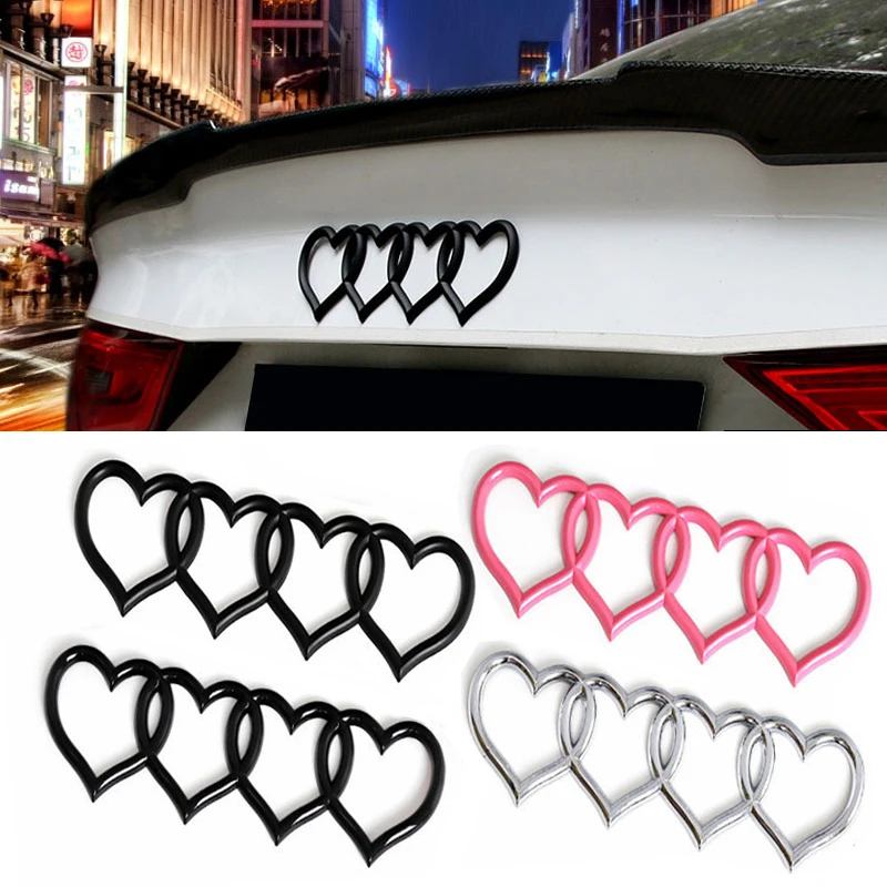 Auto Liebe Herz Logo hinten Kofferraum Heck Etikett Abzeichen Emblem