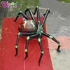 Large Inflatable Green Spider Balloon 8 Meters/26ft For Halloween Outdoor Building Decoration 4