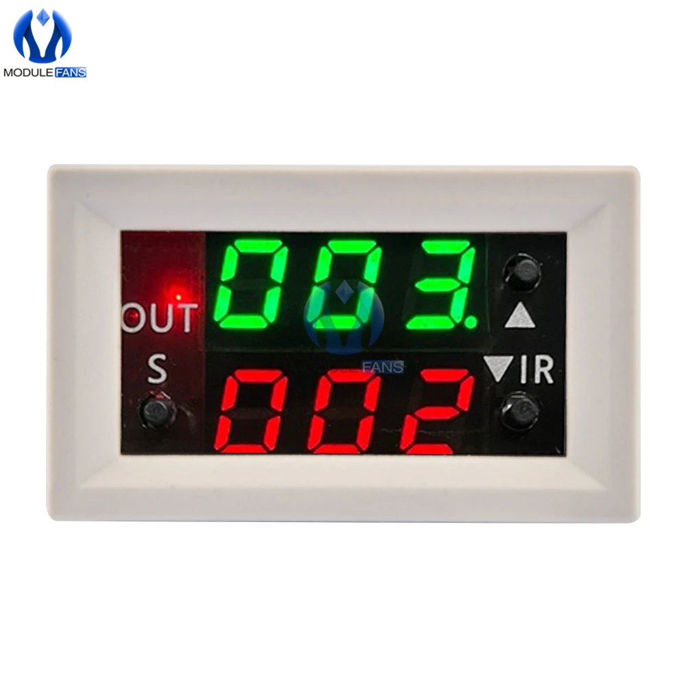 T2401-O DC 12V Dual Display Zeitrelais Modul Zeitverzögerungsrelais Mini LED Digital Timer Relais Timing Verzögerung Zyklus Steuerschalter – Detail 20