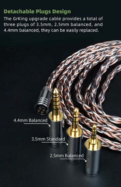 NICEHCK grking 2pin 4.4/3.5/2.5mm NICEHCK grking 2pin 4.4/3.5/2.5mm