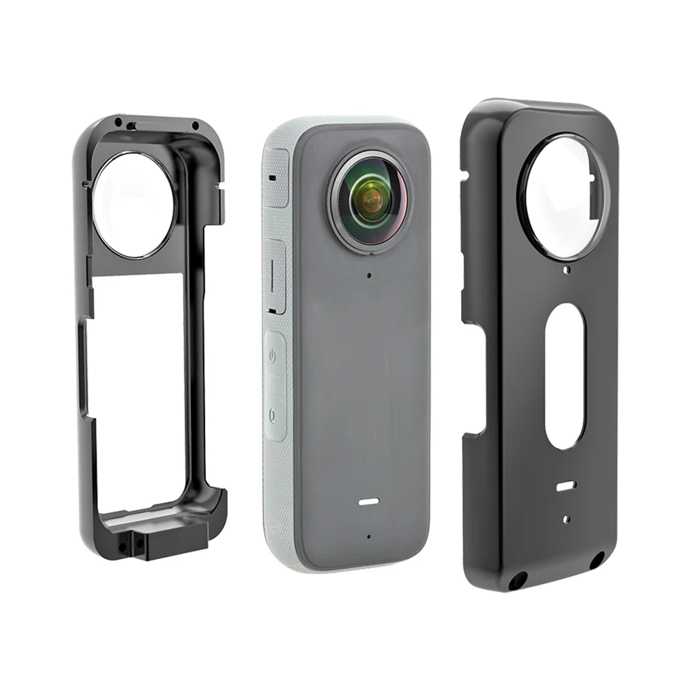 광학 유리 보호 배터리 충전 박스 실리콘 커버, Insta360 X3 금속 토끼 케이지, Insta 360 X3 용 액세서리