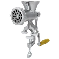 Manual Meat Grinder Silver Aluminum Alloy Powerful Home Sausage Kitchen Appliances Vegetable Chopper Pepper Supplies Mincer 1