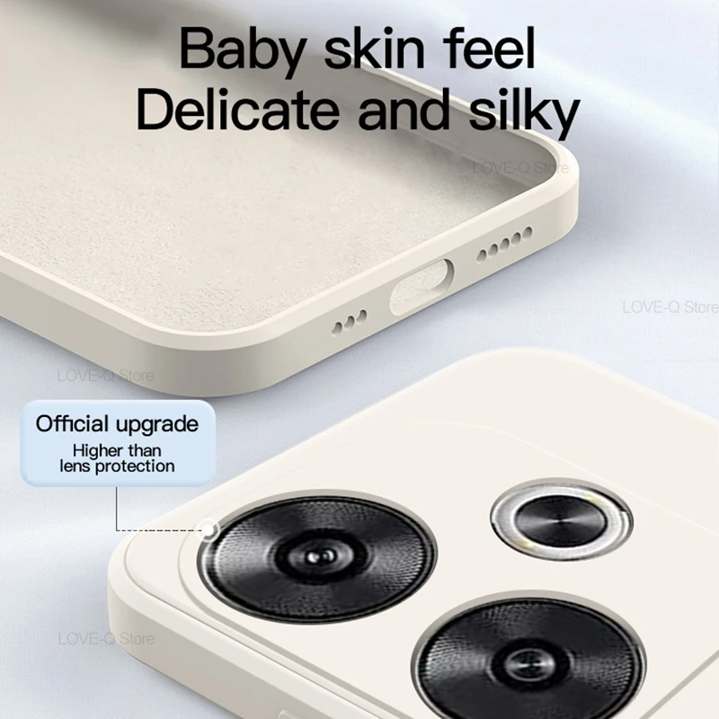 Original Liquid Silicone Shockproof Phone Case - Soft Cover