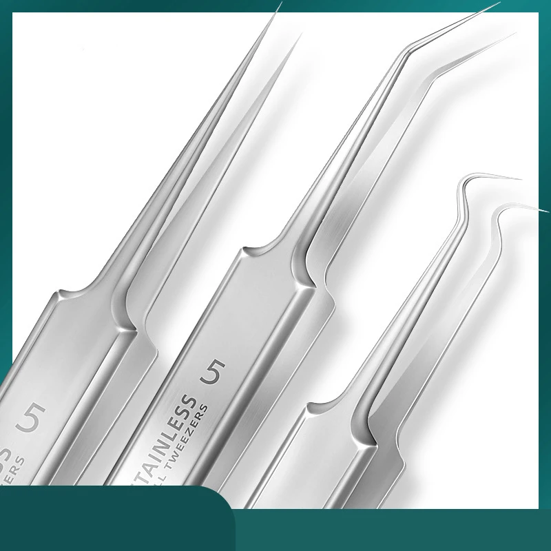 Ultra-fine No. 5 Cell Pimples Blackhead Clip Tweezers Beauty Salon Special Scraping & Closing Artifact Acne Needle Tool precision tweezers,tweezer tool,pimples blackhead tweezers,blackhead clip tweezers